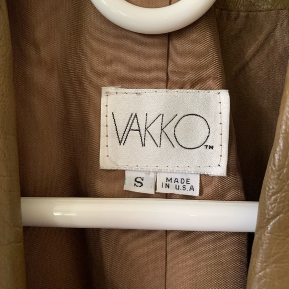 Vintage Vakko Leather Jacket in Small - Picture 3 of 14